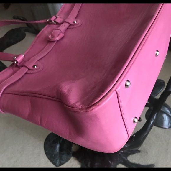 SOLD - Jack Georges Bright Pink Shoulder Bag - GUC - Picture 9 of 16